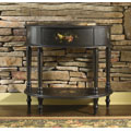 Hand Painted Chocolate Console Table