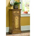 Hand Painted Golden Honey Pedestal Chest