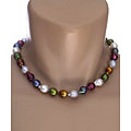 Freshwater Color Pearl Necklace with Pendant
