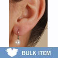 14k White Gold Cultured Akoya Leverback Earrings (Case of 3)
