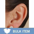 14k White Gold Cultured Akoya Pearl Earrings (Case of 5)