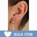 14k White Gold Pink Cultured Akoya Pearl Earrings (Case of 3)