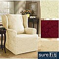 Sure Fit Normandy Damask Wing Chair Slipcover