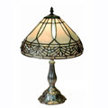 Tiffany-style White Jewels Table Lamp