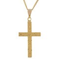 14k Goldfilled Engraved Cross Necklace
