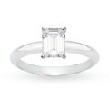 18k White Gold 1ct TDW GIA Certified Diamond Solitaire Ring (E, VS1)