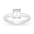 18k White Gold 1ct TDW GIA Certified Diamond Solitaire (F, SI2)