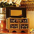 Painted Renaissance Glass Chest of Drawers (Peru)