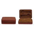 Brown Lizard Pattern 4-slot Watch Box