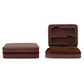 Brown Snakeskin Pattern 4-slot Watch Box