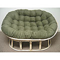 Double Papasan Chair with Microsuede Cushion