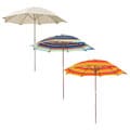 Striped Wooden 6.5-ft. Patio Umbrella