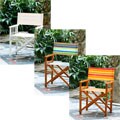 Striped Director's Chairs (Set of 2)