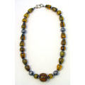 Handmade Smoky Amber Necklace (India)