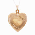 10k Heart Locket with 18-inch Chain