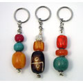 Set of 3 Tibetan Trio Key Rings (India)