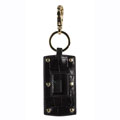 Dolce & Gabbana Black Leather Mirror Key Holder