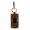 Dolce & Gabbana Brown Leather Mirror Key Holder