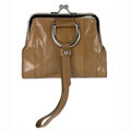 Dolce & Gabbana Brown Leather Wristlet Wallet