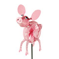Pig Spinner Garden Stake