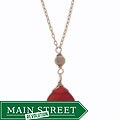 14k Goldfill Carnelian Briolette Necklace