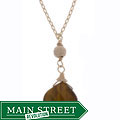 14k Goldfill Tiger's Eye Briolette Necklace