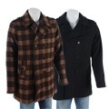 Coupe Men's Peacoat with Epaulettes