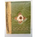 Handmade Waru Leaves Heart Writing Journal (Indone