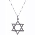 Sterling Silver Star of David Pendant with Chain