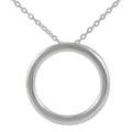 Sterling Silver Polished Circle Rolo Necklace