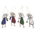 Kokopeli Stained Glass Ornament Set (Case of 4)