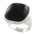 Sterling Silver Black Onyx Fashion Ring