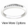 14k Gold 1/4ct TDW Princess Diamond Wedding Band (H-I, I1)