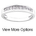 14k Gold 1/2ct TDW Princess Diamond Wedding Band (H-I, I1)