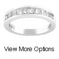 14k Gold 1ct TDW Princess Diamond Wedding Band (HI, I1)