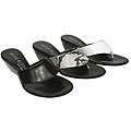 Anne Klein Coconut Wedge Sandals