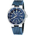 Oris TT1 Diver Men's Blue Strap Blue Dial Watch