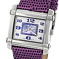 August Steiner Retro Women's Purple Strap Watch