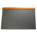 JCF Georgetowne Dark Cherry Wood Leather Desk Pad