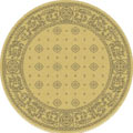 Courtyard Regal Brown Indoor Outdoor Rug (6'7 Round)