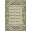 Courtyard Regal Black Indoor Outdoor Rug (5'3 x 7'7)