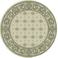 Courtyard Regal Black Indoor Outdoor Rug (5'3 Round)