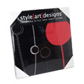 Handcrafted Black Ultrasuede Wall Art