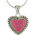 Sterling Silver Locket w/ Red Jasper & Gold Inlay (Case of 12)