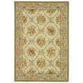 Hand-tufted French Tapis Garden Trellis Wool Rug (4' x 6')