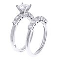 14k White Gold 2ct TDW Princess and Round Diamond Wedding Ring Set (G-H, SI1-I1)