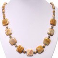 Fossil Coral and Silver Necklace
