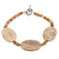 Fossil Coral And Tiger's Eye Bracelet