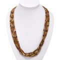 White Jasper and Tiger's Eye Necklace