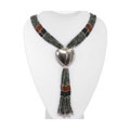 Deep Green Serpentine Jade Necklace